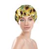 Sunflower Print Lightweight, Elastic Waterproof Double-Layer Shower Cap view 3