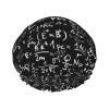 Chalkboard Wallpaper Print Lightweight Double-Layer Waterproof Shower Cap view 1