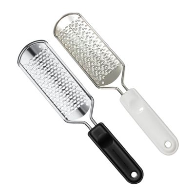 EPIGEIST 2-Piece Stainless Steel Foot File Set with Coarse and Fine Surfaces, Non-Slip Handle, Reusable for Pedicure and Foot Care