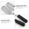 EPIGEIST 2-Piece Stainless Steel Foot File Set with Coarse and Fine Surfaces, Non-Slip Handle, Reusable for Pedicure and Foot Care view 2