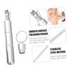 LOORGVEL Ear Cleaning Tool with Ergonomic Handle, 7-Piece Stainless Steel Set for Adults view 3