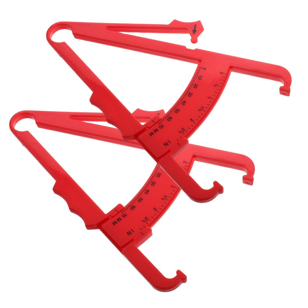 PLAFOPE Plastic Body Fat Calipers, Dual Measurement, 2-Pack