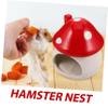 ibasenice Ceramic Mushroom-Shaped Hamster House Hideout view 3