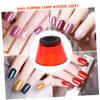WRITWAA Orange Plastic Nail Lamp Shield with Eye and Hand UV Protection view 3