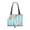 Lightweight Breathable Pet Shoulder Bag, 26 x 34 cm, Blue-Green view 1