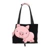 Cartoon Pig Print Pet Carrier Bag view 1