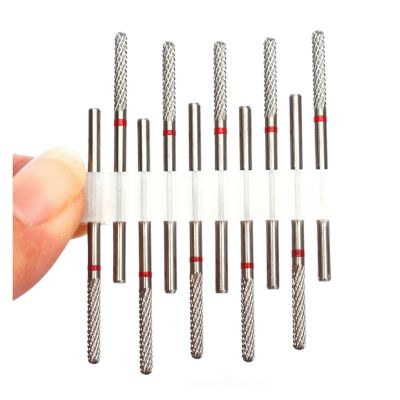 10-Piece Carbide Strawberry Nail Drill Bit Set, Multicolor No. 27