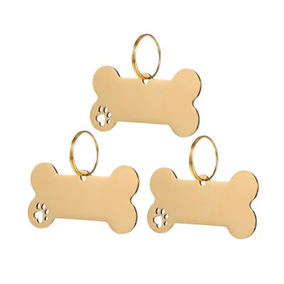 Mobestech Stainless Steel Engraved Pet ID Tag for Small Dogs and Cats