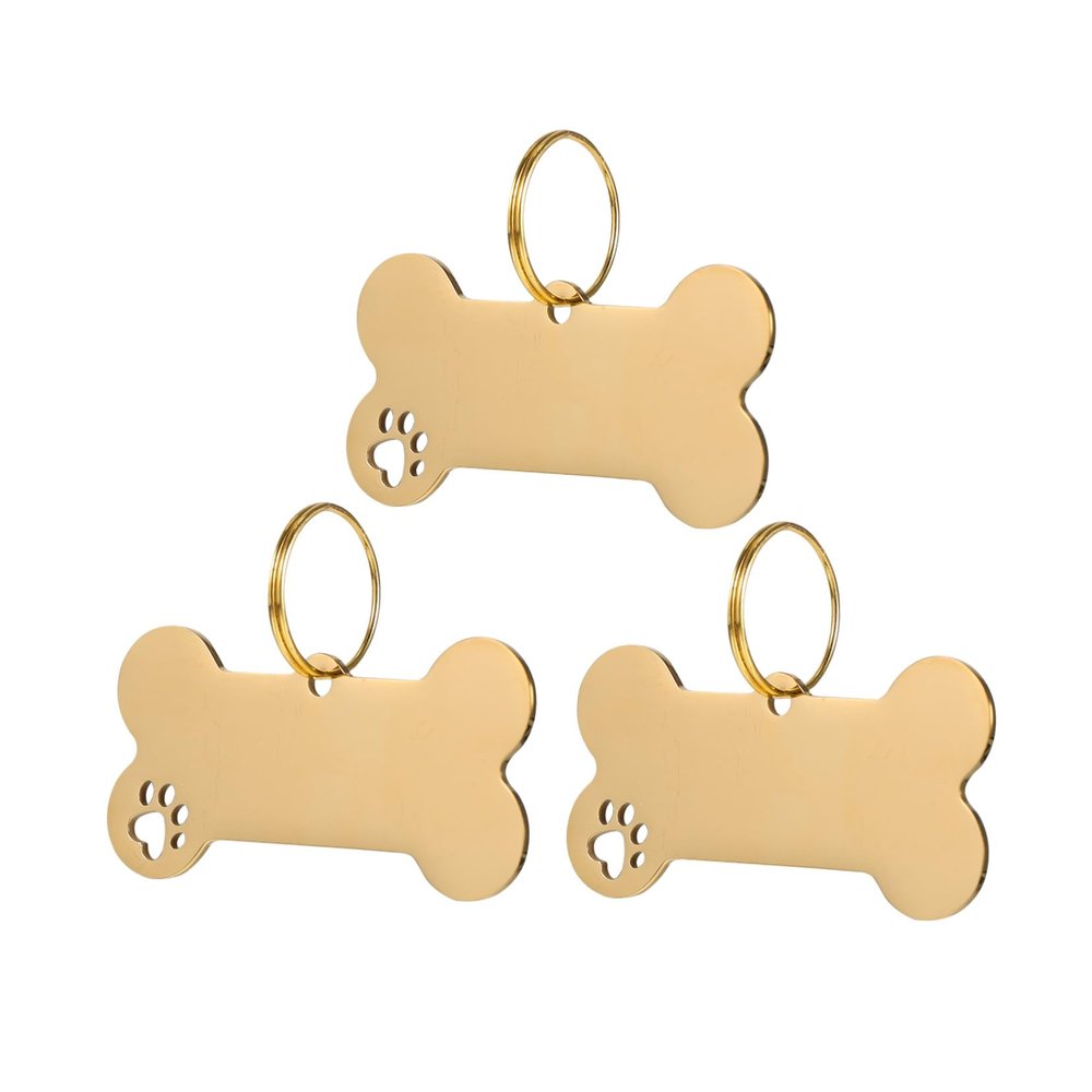 Mobestech Stainless Steel Engraved Pet ID Tag for Small Dogs and Cats