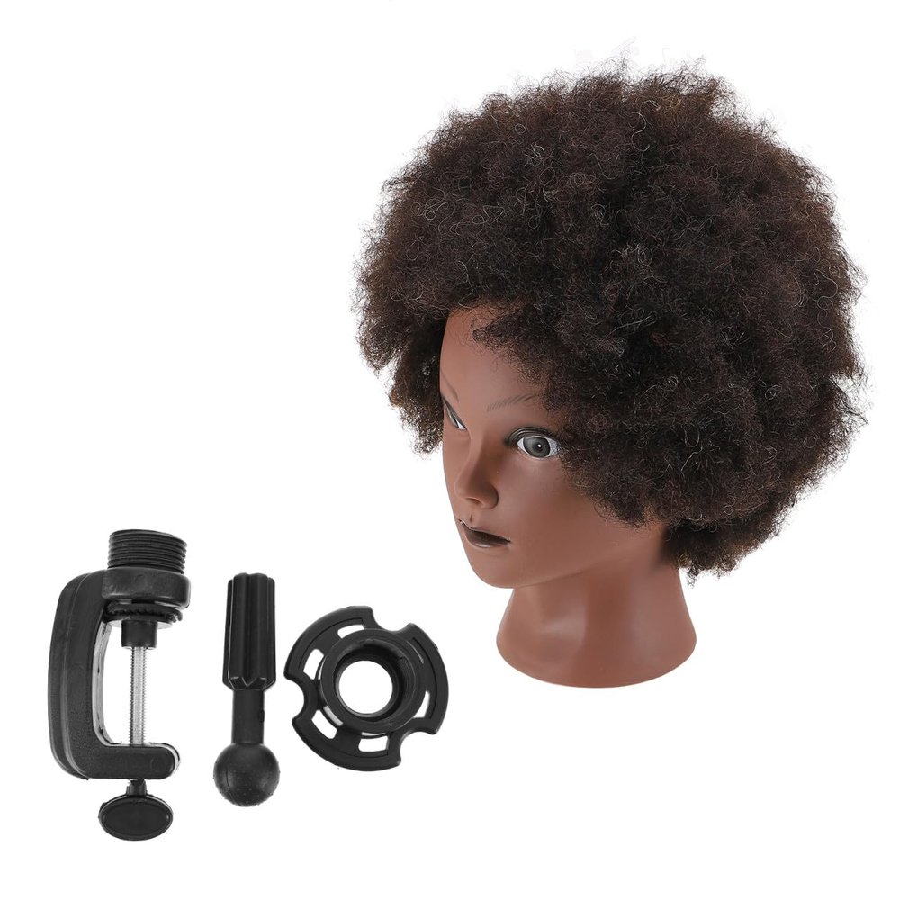 HAMPPLIES Styling Mannequin Head with Afro-Textured Hair