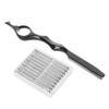 VALICLUD Professional Barber 11-Piece Set with Metal Razor and Steel Hair-Thinning Comb view 1