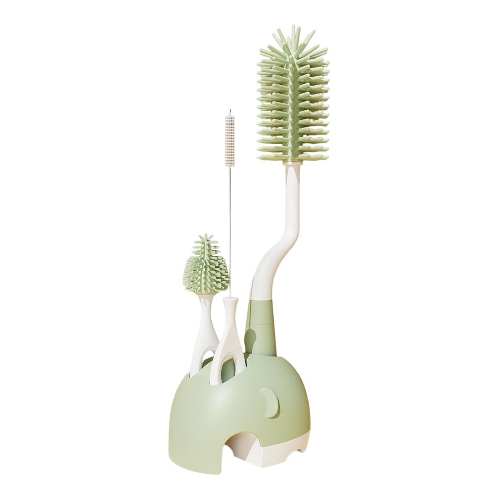 Baby Bottle Cleaning Brush, Rotating Bottle Brush with Soft Bristles