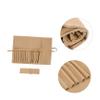 Foldable Lightweight Suede Makeup Brush Bag view 2