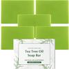 Loravey Soothing Tea Tree Soap for Face and Body, Odor Control & Daily Refreshing Cleanser, 5 Pieces view 1
