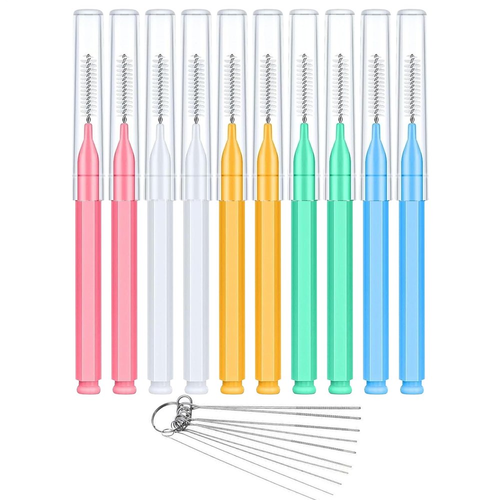 Showerhead Cleaning Brush Set, 10 Brushes and 10 Needles