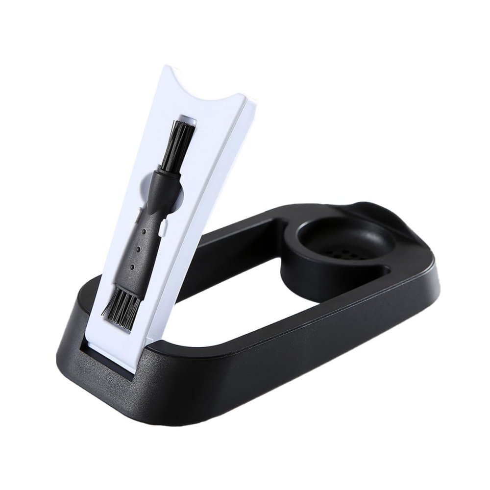 Collapsible Electric Shaver Drip-Dry Holder, ABS, Black, for Christmas Parties