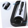 Collapsible Electric Shaver Drip-Dry Holder, ABS, Black, for Christmas Parties view 3