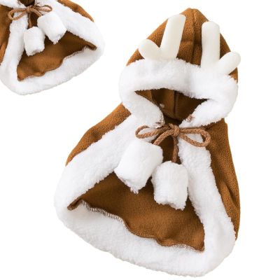 Dog Cape | Christmas Costume with Antlers