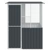 Homgoday Anthracite Bird Aviary 215 x 78 x 200 cm Galvanized Steel Bird Cage Model 3325168 view 1