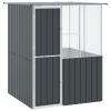Homgoday Anthracite Bird Aviary 215 x 78 x 200 cm Galvanized Steel Bird Cage Model 3325168 view 2