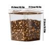Airtight Transparent Pet Food Storage Container with Handle view 2
