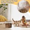 Airtight Transparent Pet Food Storage Container with Handle view 4