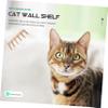 Hohopeti Multi-Level Cat Wall Shelf with Wall-Mounted Ladder view 3