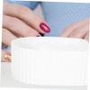 White Acrylic Manicure Bowl with Hand Rest for Nail Soaking view 4