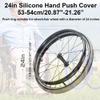 Silicone Wheelchair Handrim Covers, 24-Inch, Purple, 2-Pack view 2