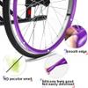 Silicone Wheelchair Handrim Covers, 24-Inch, Purple, 2-Pack view 4