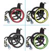 Silicone Wheelchair Handrim Covers, 24 in, Non-Slip, 2-Pack, Purple view 2