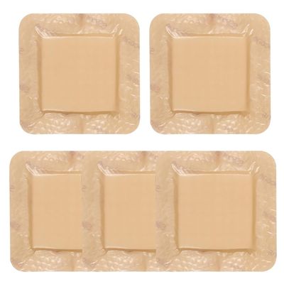 Self-Adhesive Silicone Foam Dressings, 7.5 x 7.5 cm, Pack of 5
