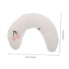 BELLIFFY Plush Cat Crescent Pillow in Beige view 2