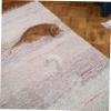 BELLIFFY Plush Cat Crescent Pillow in Beige view 4