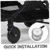 4-Pack Stroller Wheels with Push-In Mechanism for Baby Walkers view 3