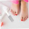 VICASKY Foot Files for Callus and Dead Skin Removal, ABS and Stainless Steel, 4-Piece Set for At-Home Pedicures and Gentle Foot Care view 2