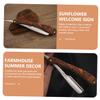 Stainless Steel Straight Razor with Wooden Handle for Precise Beard Grooming view 3