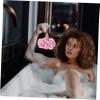 LALADEFIEE Ice Cream-Shaped Shower Pouf with Rich Lather, Soft PE Material and Hanging Loop, Random Color view 4