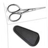 Stainless Steel Round-Tip Mustache Scissors, Silver view 2