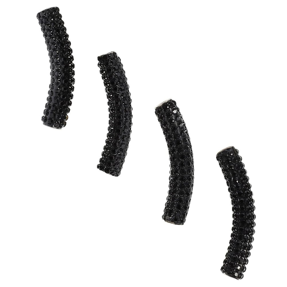 VALICLUD Black Metal Shoelace Buckles, Decorative, Set of 4