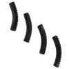 VALICLUD Black Metal Shoelace Buckles, Decorative, Set of 4 view 1