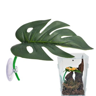 Generic Reptile Decor | Artificial Leaf Plants for Terrariums