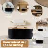 Wooden Bathroom Hygiene Organizer with Lid view 4