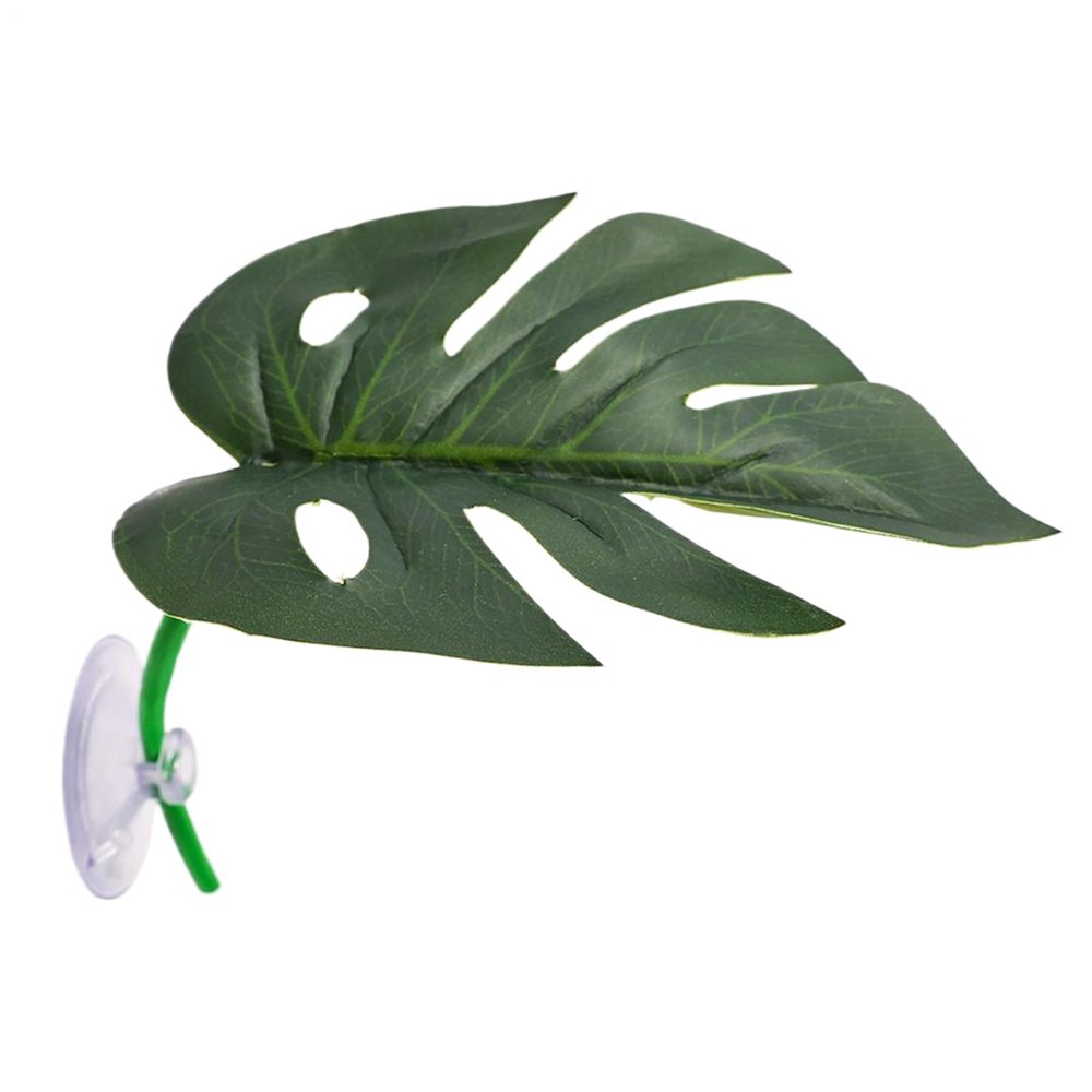 Generic Reptile Decor - Leaf-Shaped Terrarium Plants
