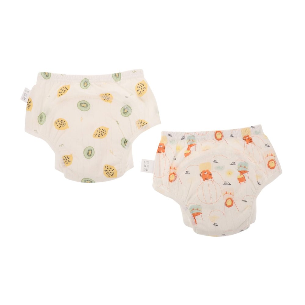 ERINGOGO 2-Pack Breathable Reusable Cotton Diaper Pants for Girls