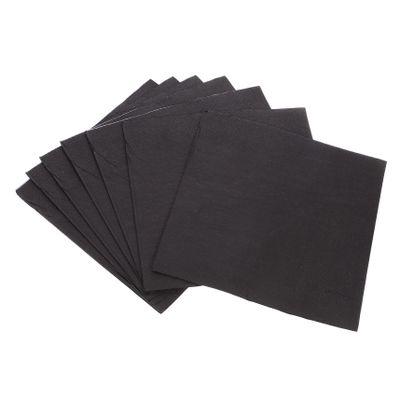 UTHCLO Black Paper Napkins, 6.5 x 6.5 in, 20 Sheets, 2-Ply