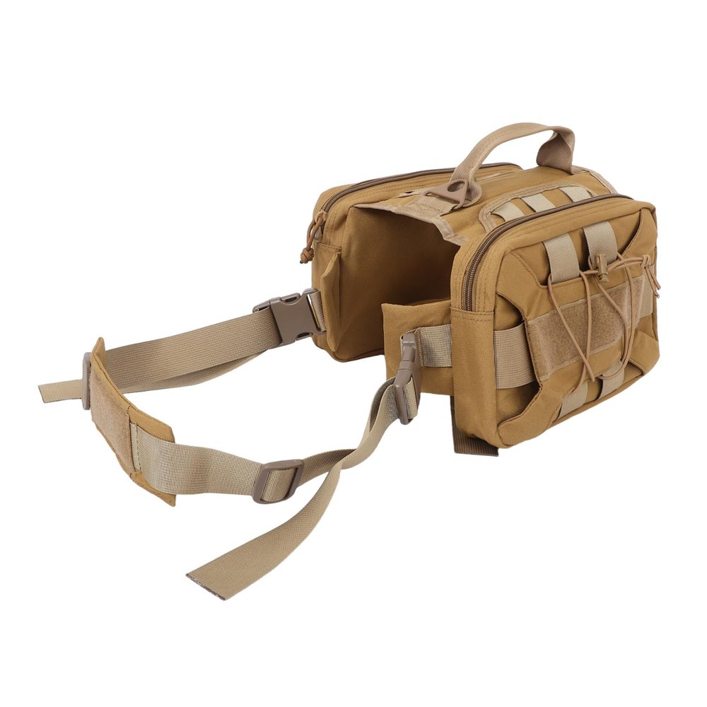 KOMBIUDA Dog Backpack with Side Pockets, Nylon, for 20–55 kg Dogs
