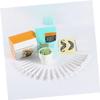 WOONEKY Disposable Nose Hair Waxing Stick Set with Silicone and Wooden Applicators view 4
