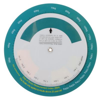 Beaupretty BMI Index Rotary Chart for Quick Weight Assessment, Wall-Mounted