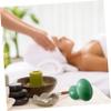 Green Mushroom Massage Stones for Face and Body, 2 Pieces, Aventurine view 4